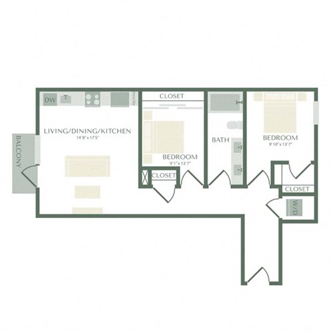 a floor plan of a building with different floors